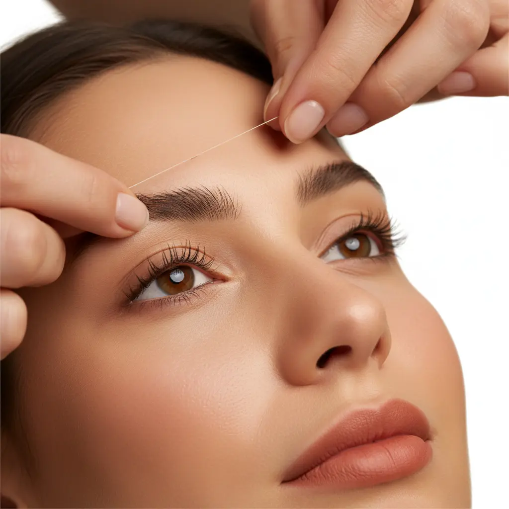 Eyebrow Threading in the East Bay service preview at PT Salon